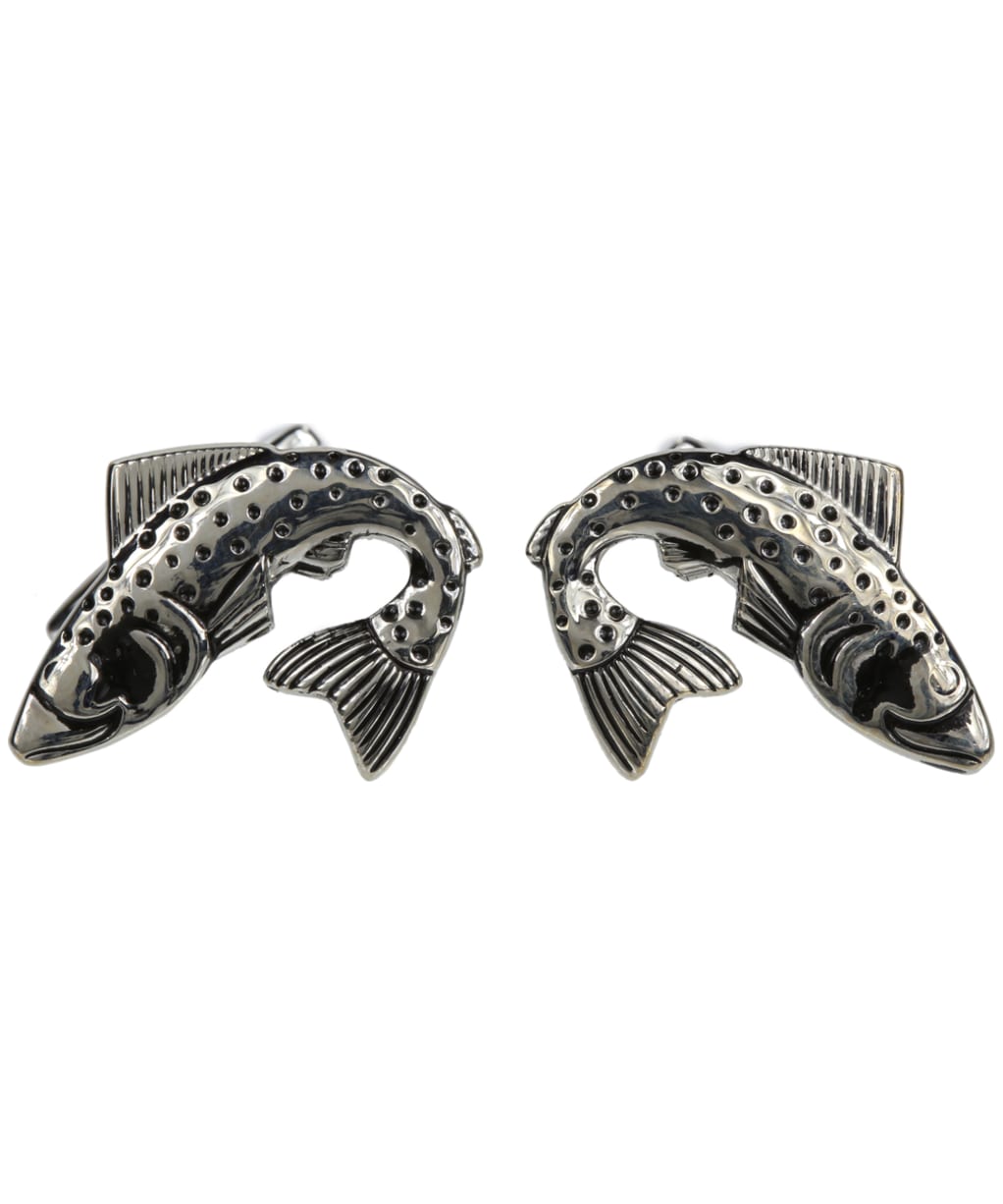 Soprano Trout Silver Cufflinks - Silver