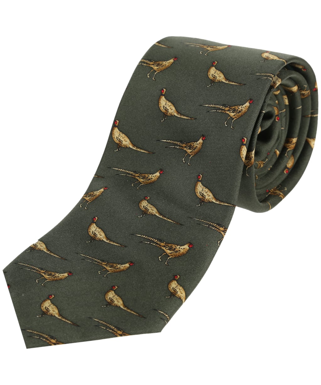 Soprano Standing Pheasants Tie - Green