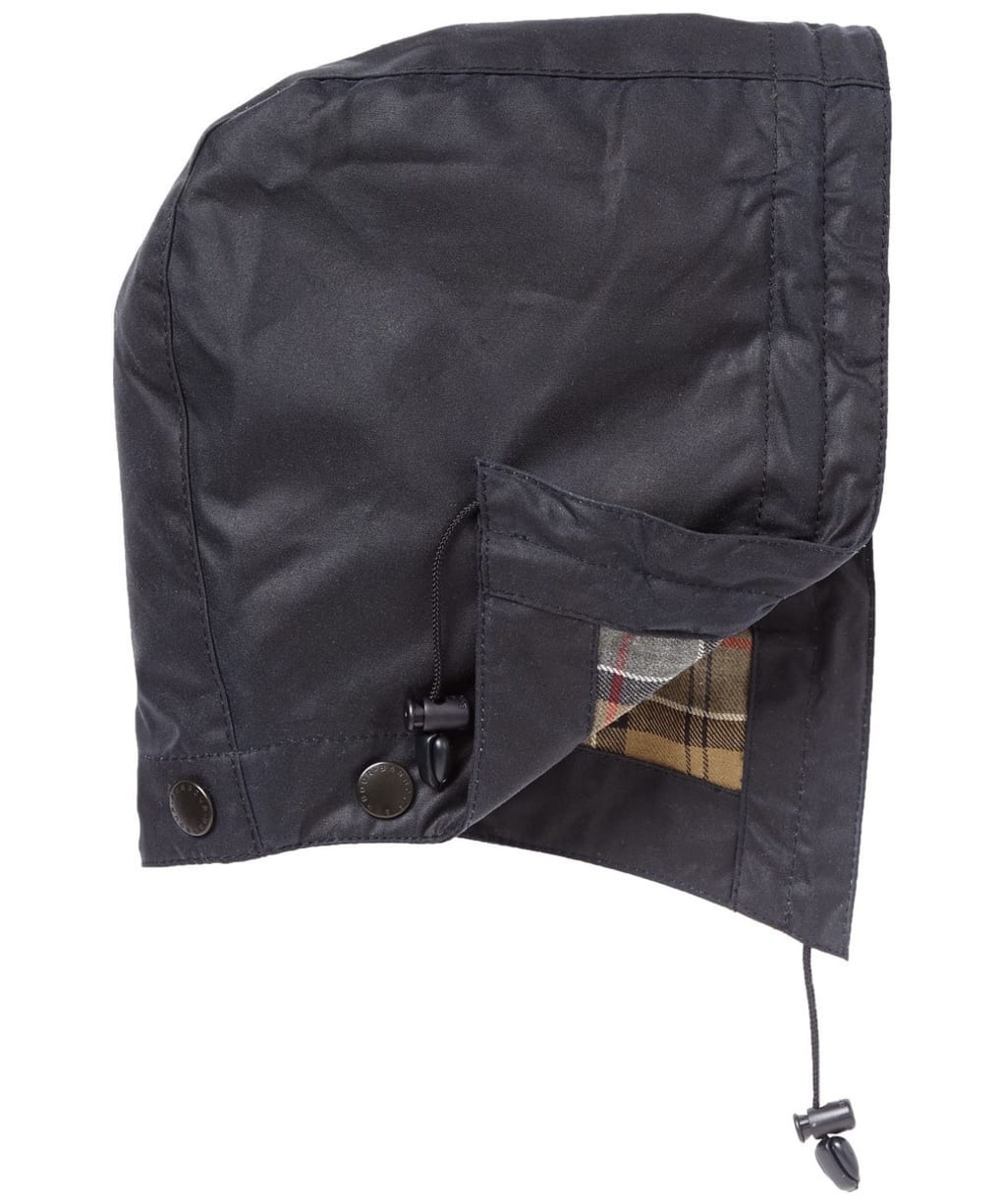 Barbour Waxed Cotton Hood - Navy