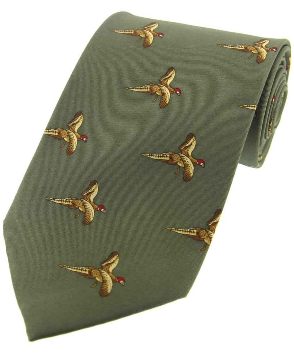 Men's Soprano Flying Pheasant Country Tie - Country Green