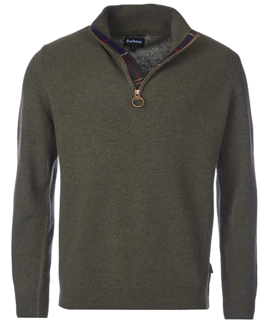 Men’s Barbour Holden Half Zip Sweater - Olive