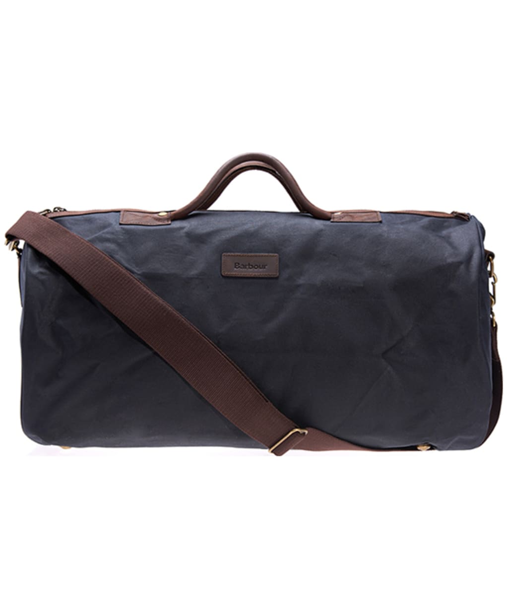 Barbour Waxed Cotton Holdall Bag - Navy