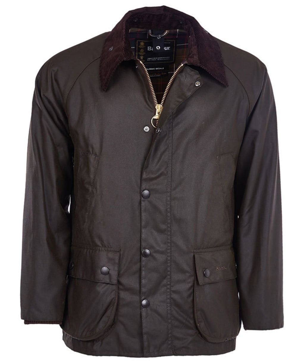 Men's Barbour Classic Bedale Jacket - Olive | Classic Tartan