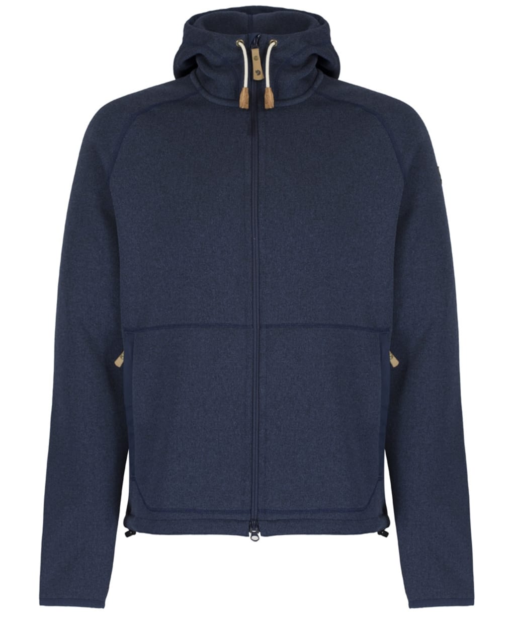 Men's Fjallraven Ovik Fleece Hoody - Navy