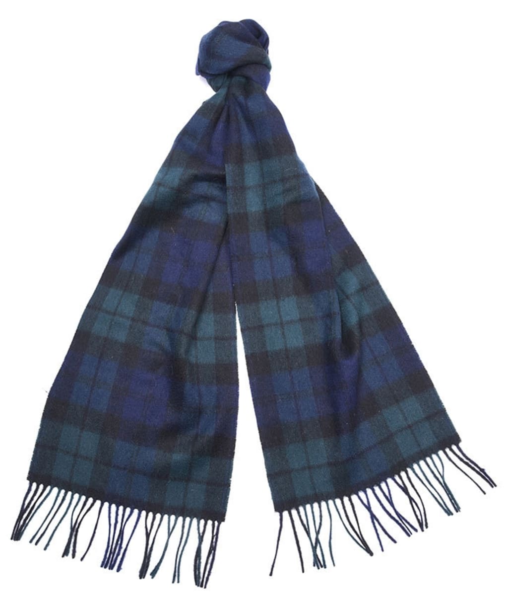 Barbour New Check Tartan Scarf - Black Watch
