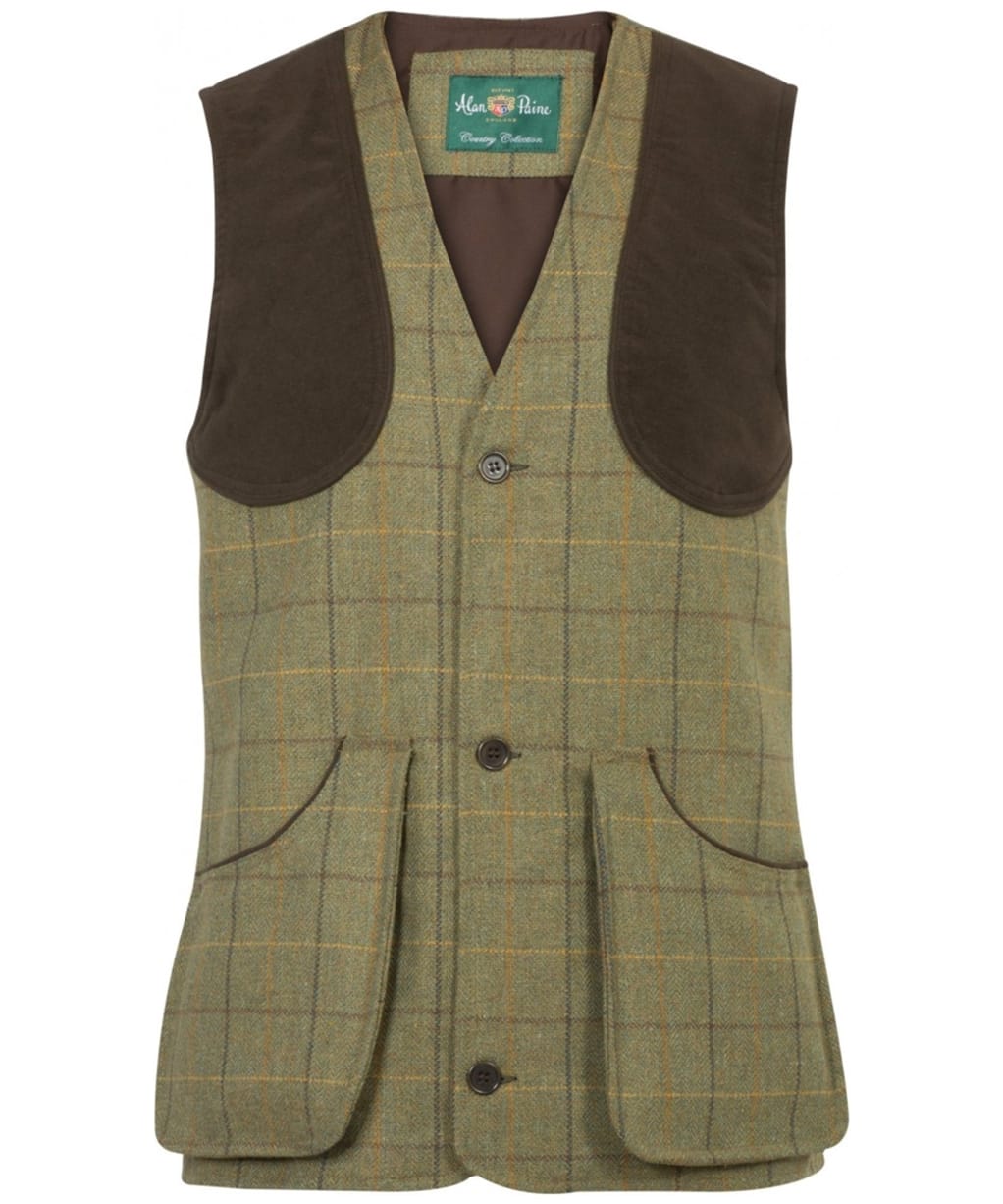 Men’s Alan Paine Rutland Shooting Waistcoat - Dark Moss