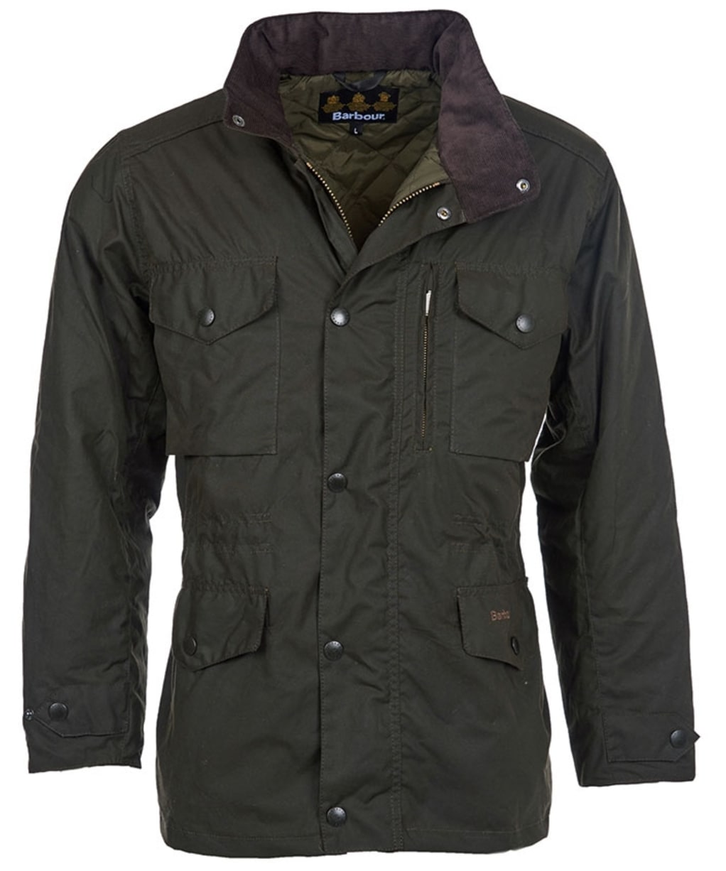 Men's Barbour Sapper Waxed Jacket - Olive