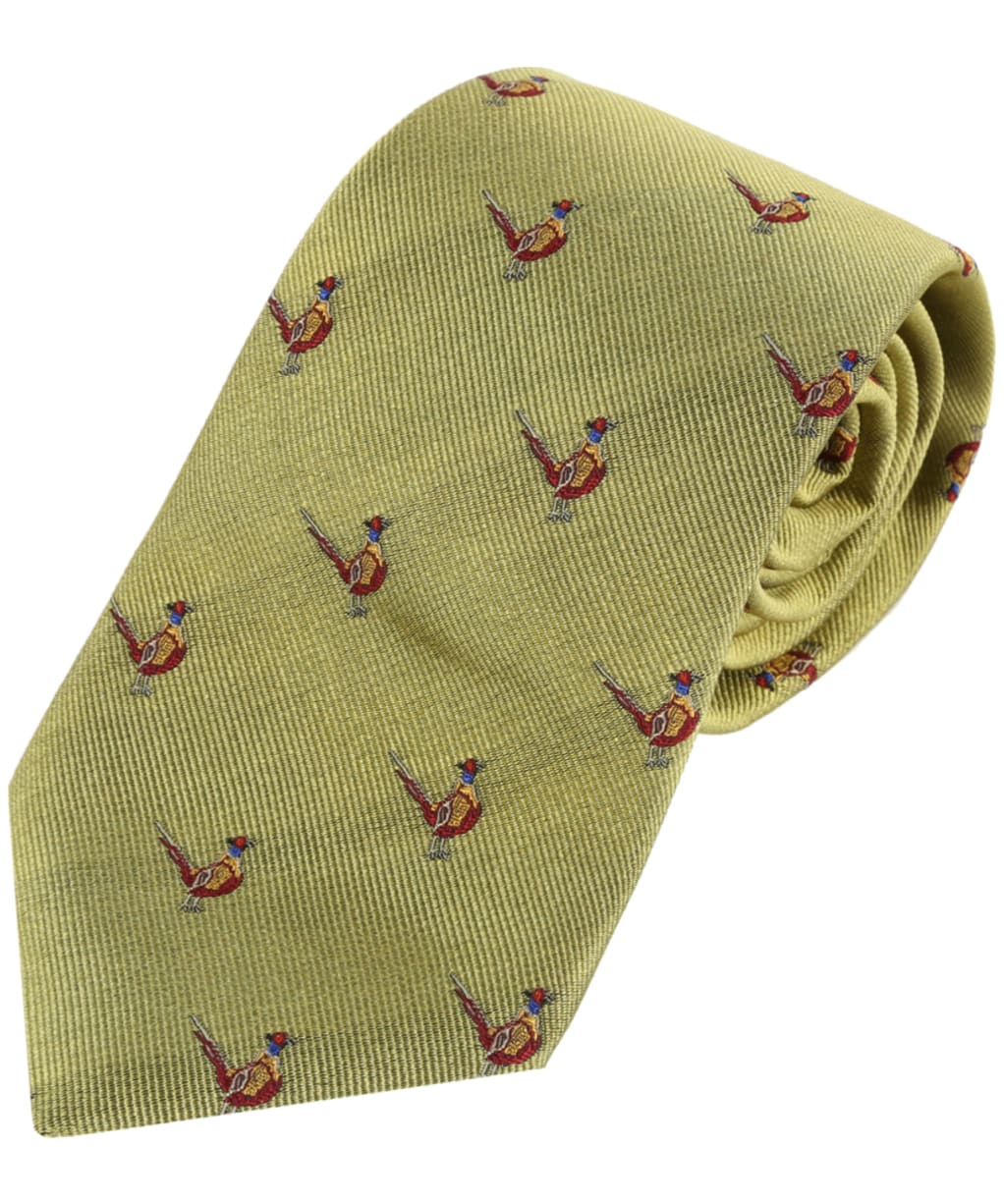Men's Alan Pain Ripon Sitting Pheasant Tie - Gold