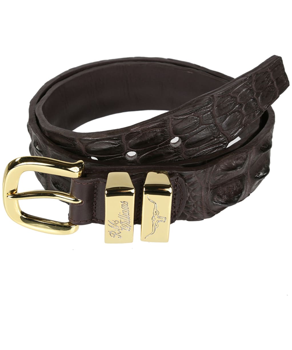 Men’s R.M. Williams Crocodile Belt - Chestnut
