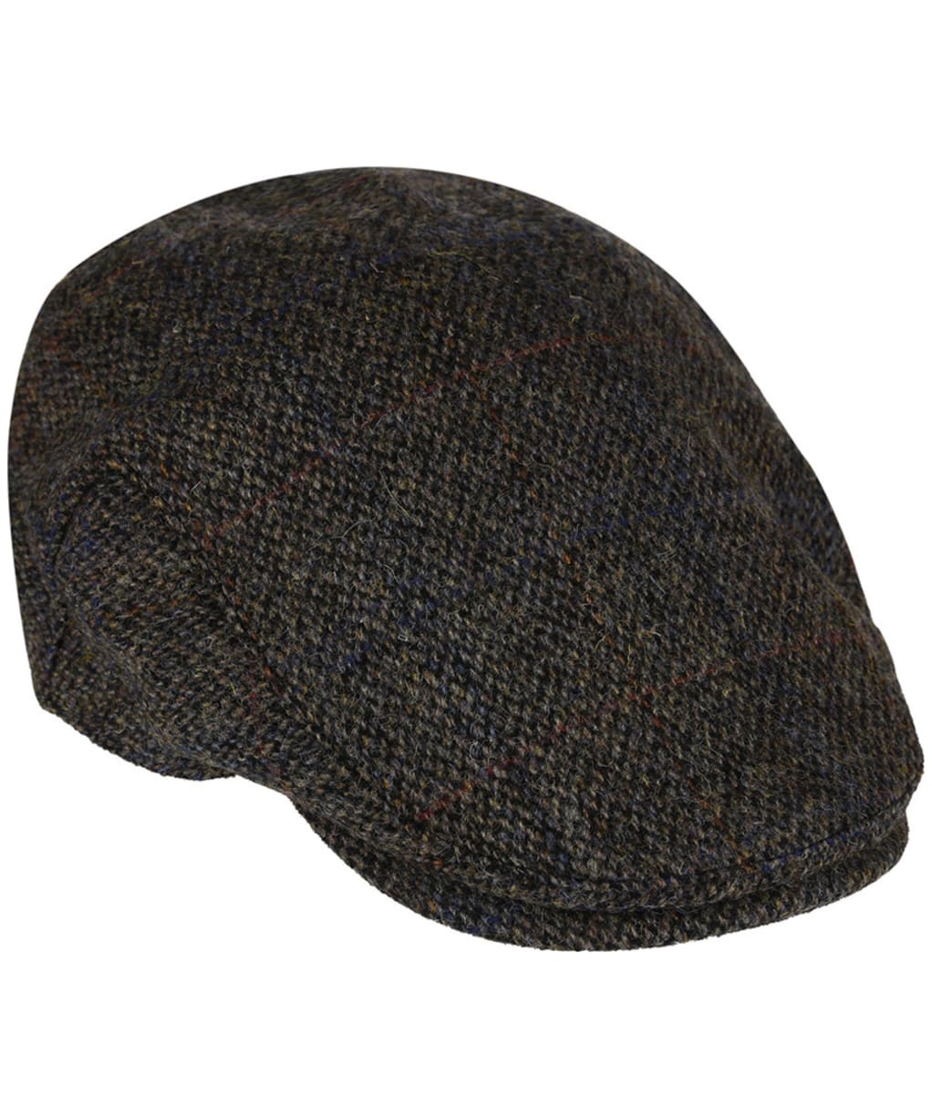 Heather Highland Harris Tweed Flat Cap - Grey
