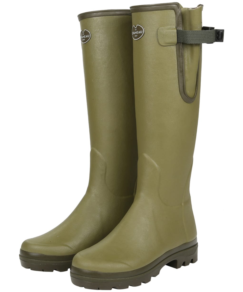 Women’s Le Chameau Vierzon Jersey Lined Wellingtons - Vert Vierzon