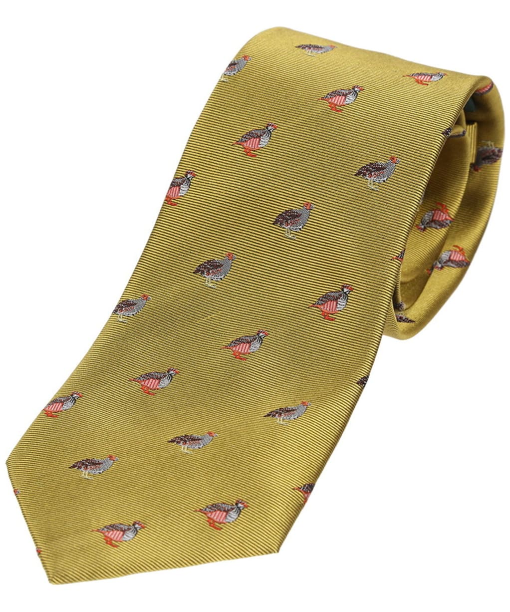 Men’s Soprano Grouse and Partridge Tie - Mustard