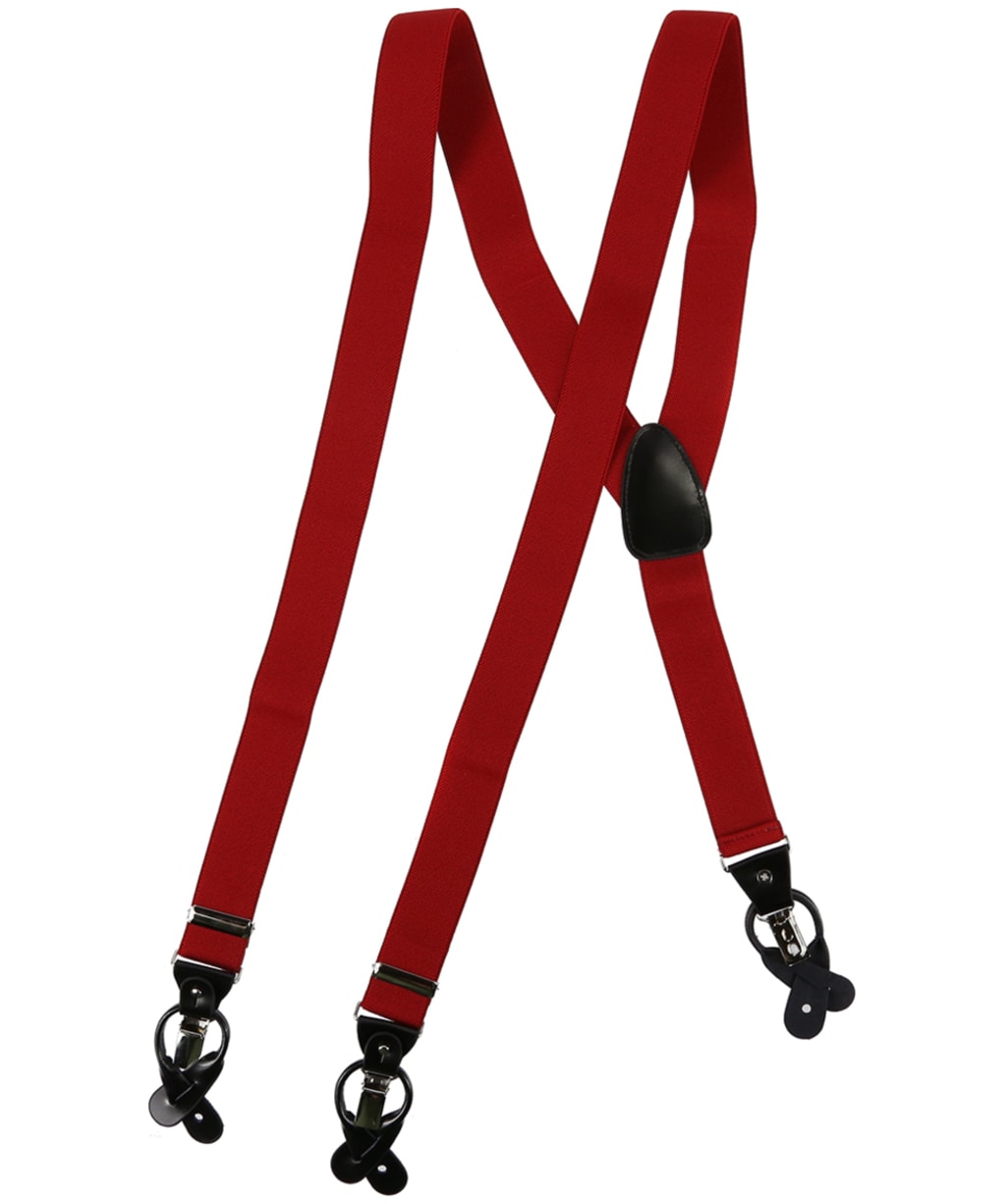 Men's Soprano Luxury Braces - Red