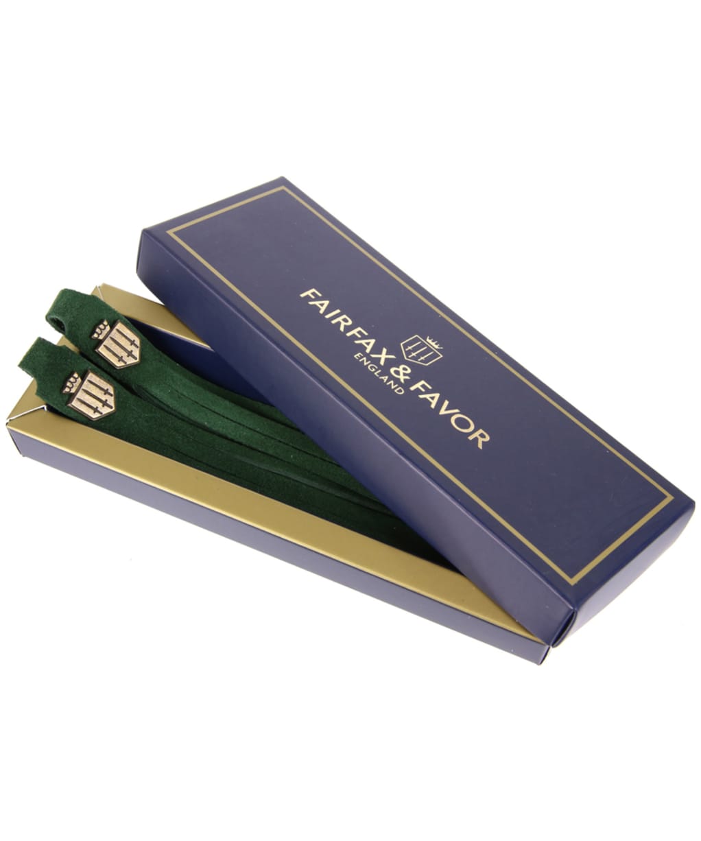 Women's Fairfax & Favor Boot Tassels - Forest Green Suede