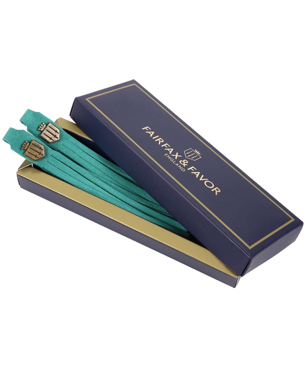 Women's Fairfax & Favor Boot Tassels - Aquamarine Suede
