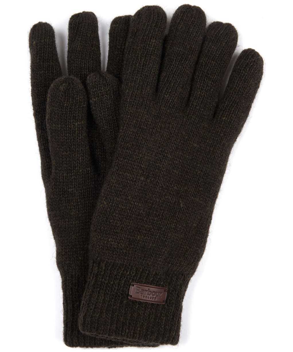 Men's Barbour Carlton Gloves - Dark Green