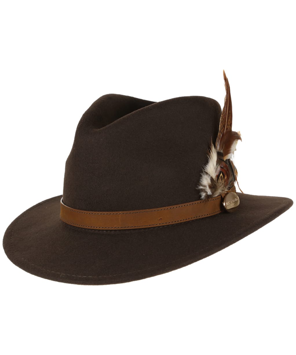 Women’s Hicks & Brown The Suffolk Fedora - Gamebird Feather - Brown