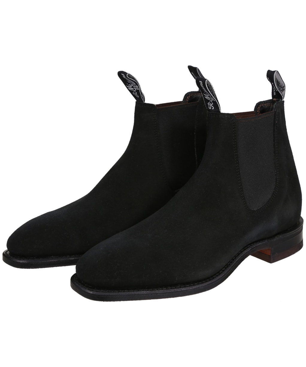 Men’s R. M. Williams Comfort Craftsman Suede Boots - G Fit - Black