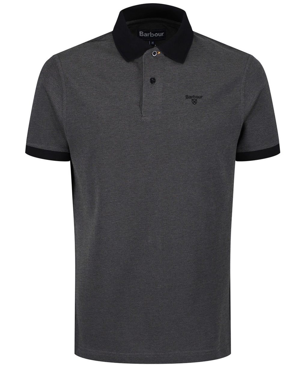 Men's Barbour Sports Polo Mix Shirt - Black
