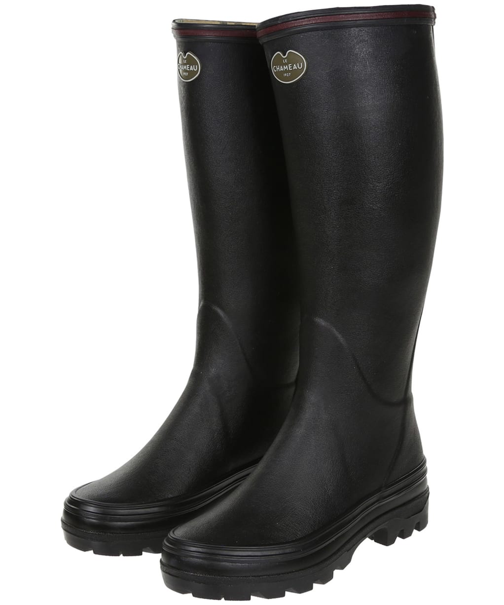 Women's Le Chameau Giverny Wellington Boots - Black