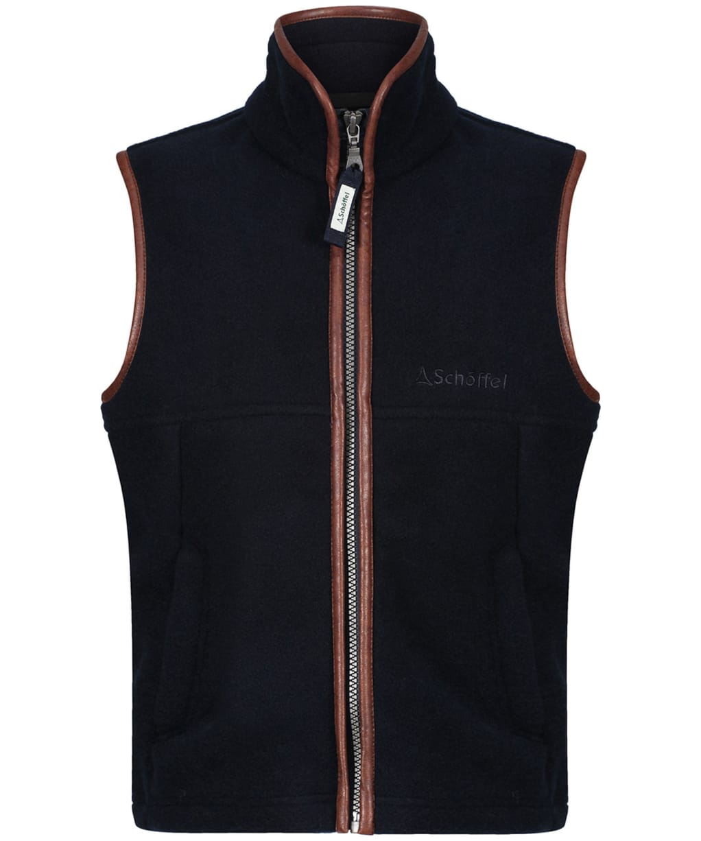 Boy’s Schoffel Little Oakham Fleece Gilet, 5-14yrs - Navy