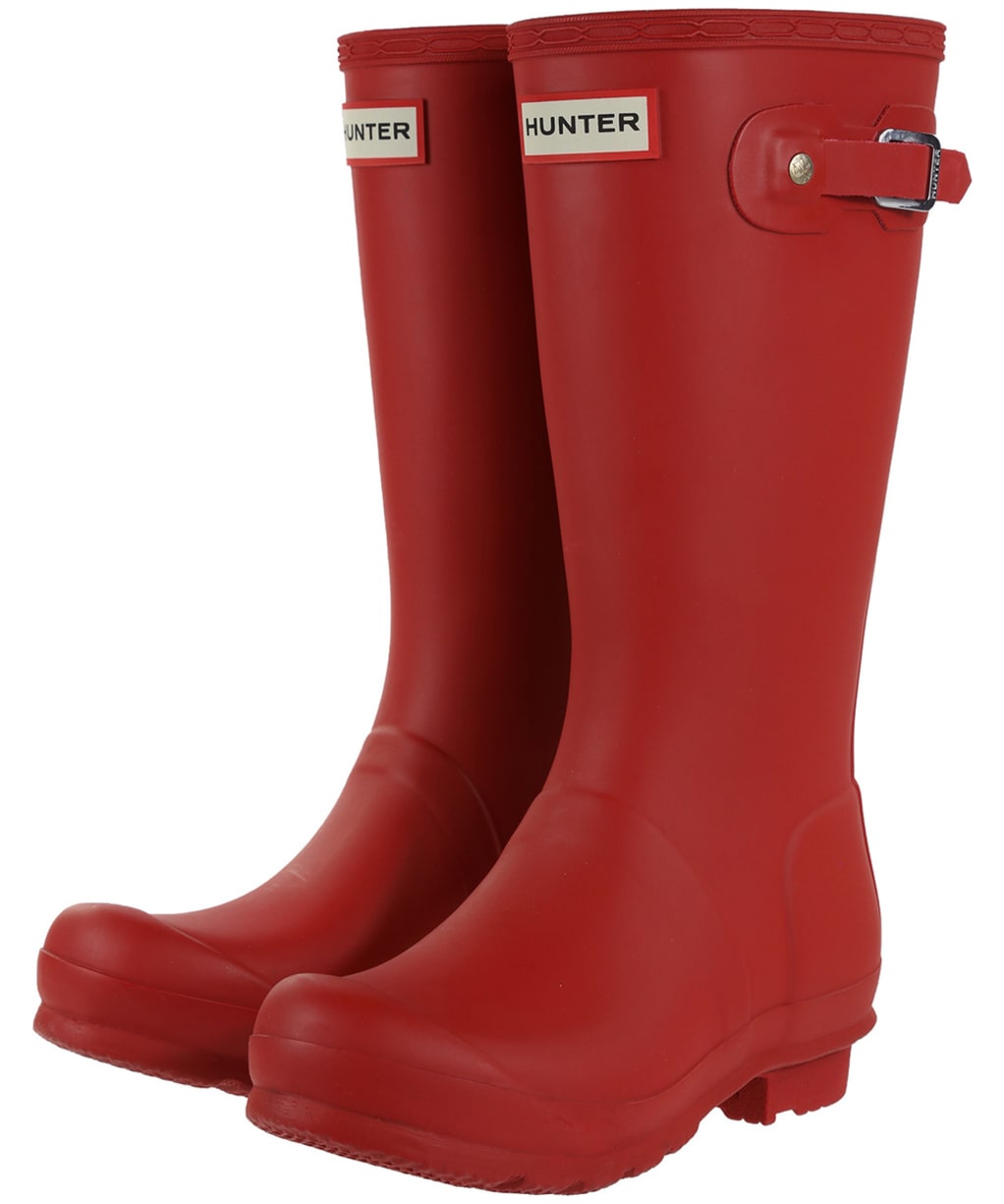 Hunter Original Kids Wellington Boots, 7-11 - Military Red