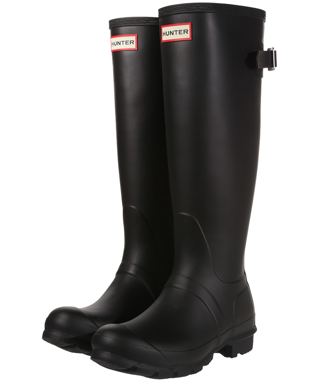 Women's Hunter Original Back Adjustable Wellington Boots - Black