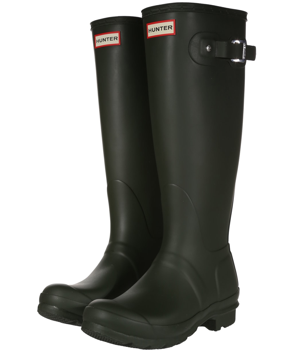 Women's Hunter Original Tall Wellington Boots - Dark Olive