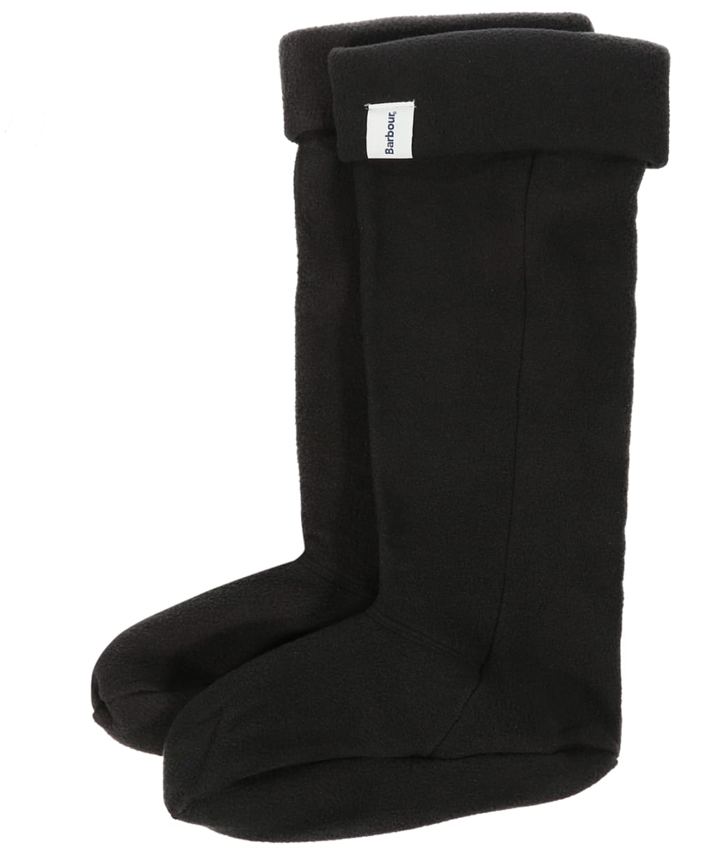 Barbour Fleece Wellington Socks - Black
