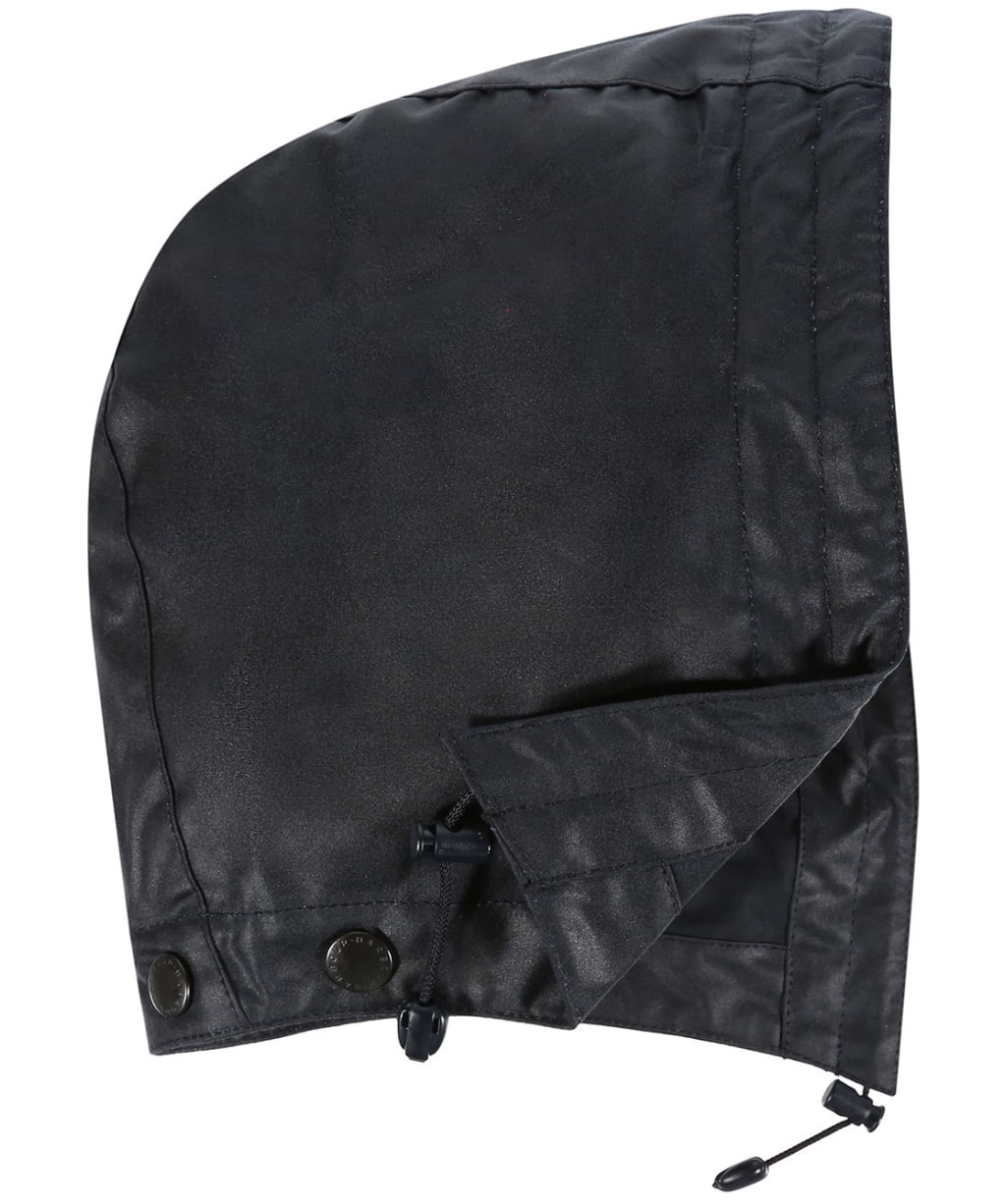 Barbour Waxed Cotton Plain Hood - Navy
