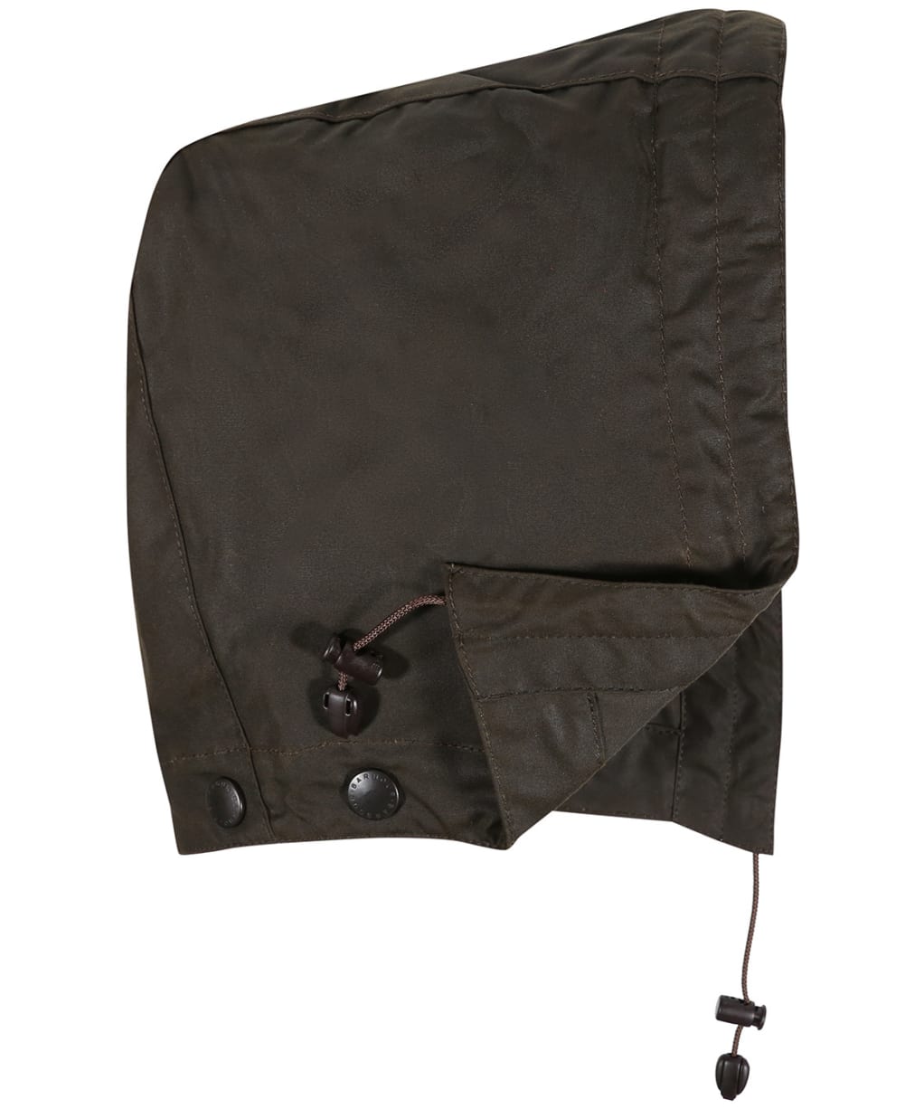 Barbour Waxed Cotton Plain Hood - Olive