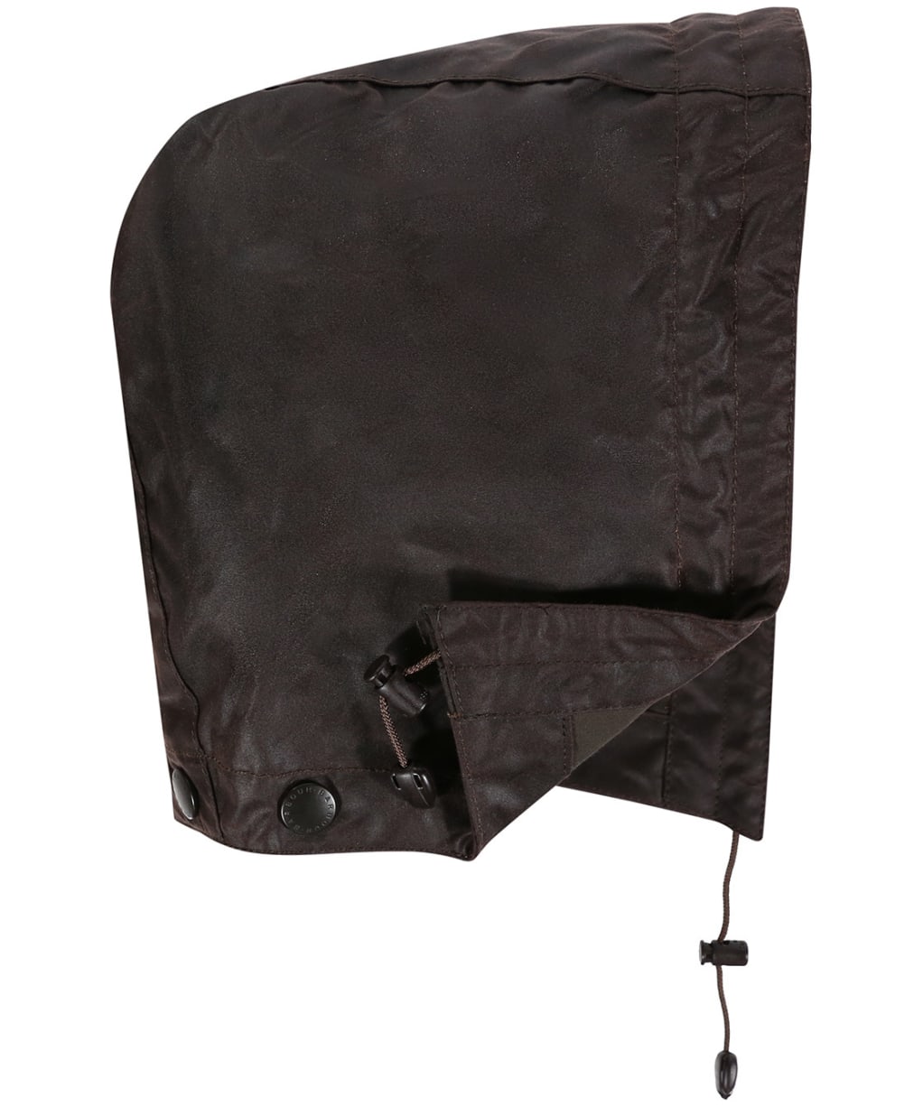 Barbour Waxed Cotton Plain Hood - Rustic
