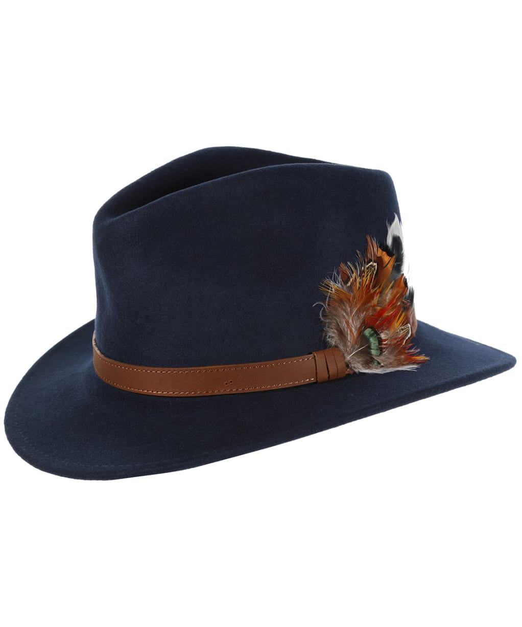 Alan Paine Richmond Felt Hat - Navy
