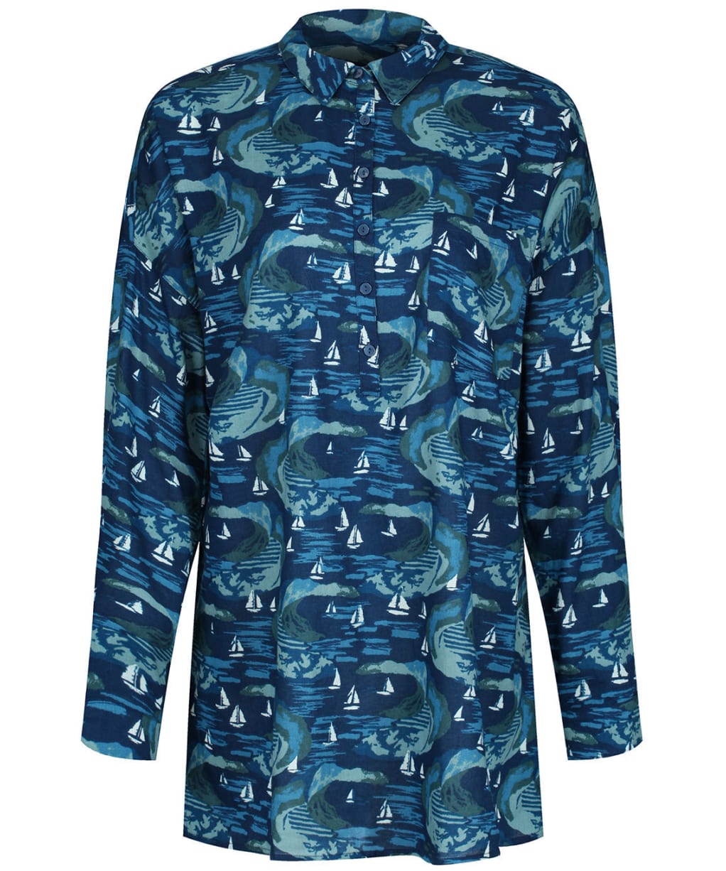 Women’s Seasalt Polpeor Tunic Shirt - Penwith View Light Squid