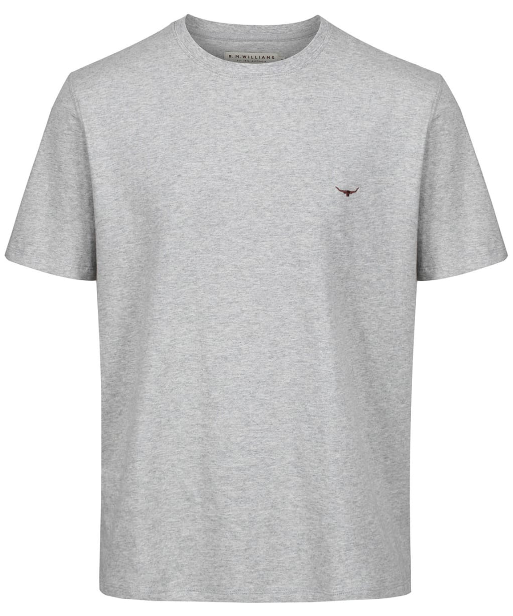 Men’s R.M. Williams Parson T-shirt - Grey Marl / Chestnut