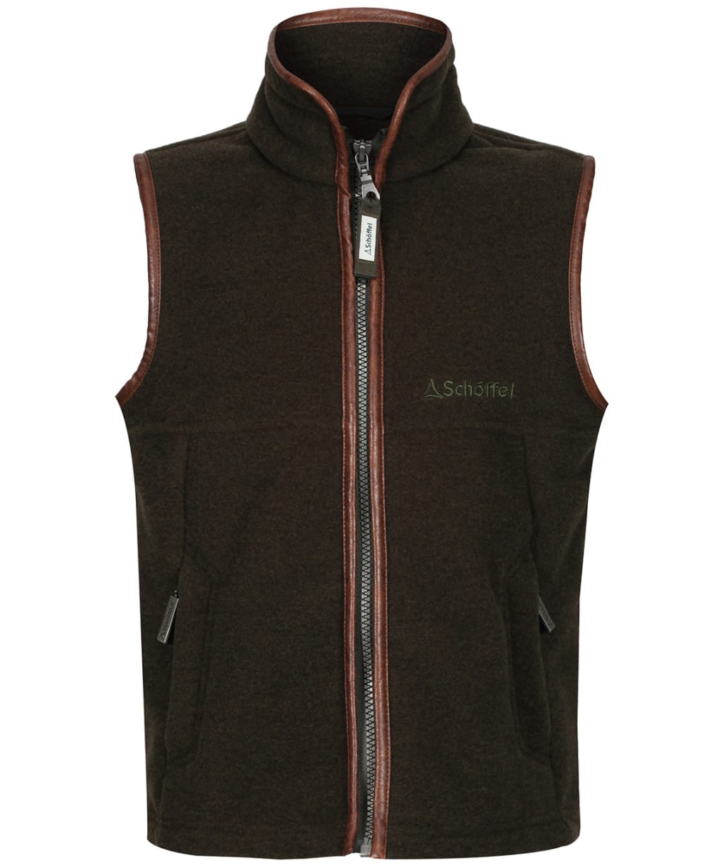 Boy’s Schoffel Little Oakham Fleece Gilet, 5-14yrs - Dark Olive