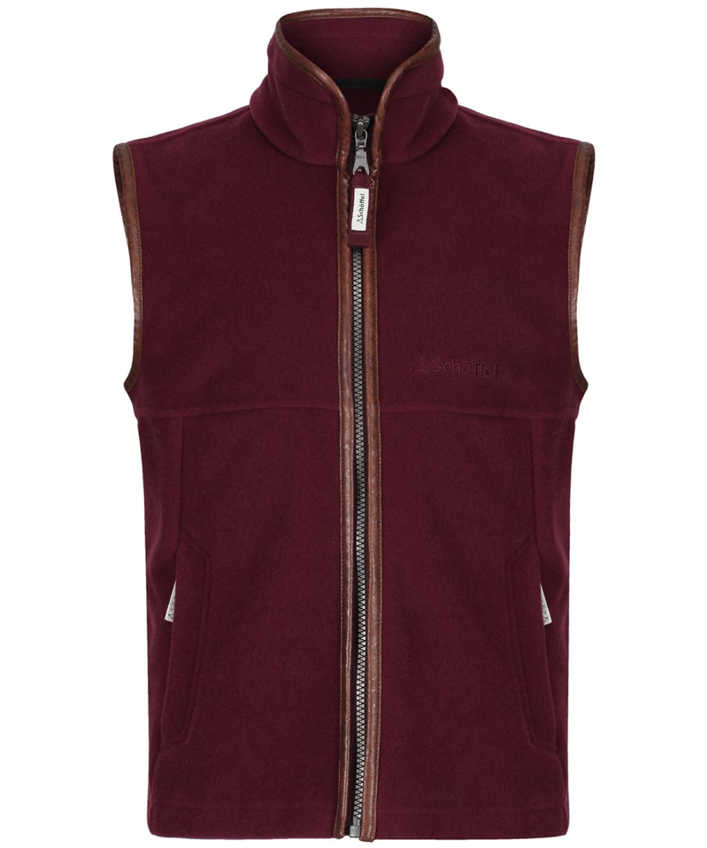 Boy’s Schoffel Little Oakham Fleece Gilet, 5-14yrs - Fig