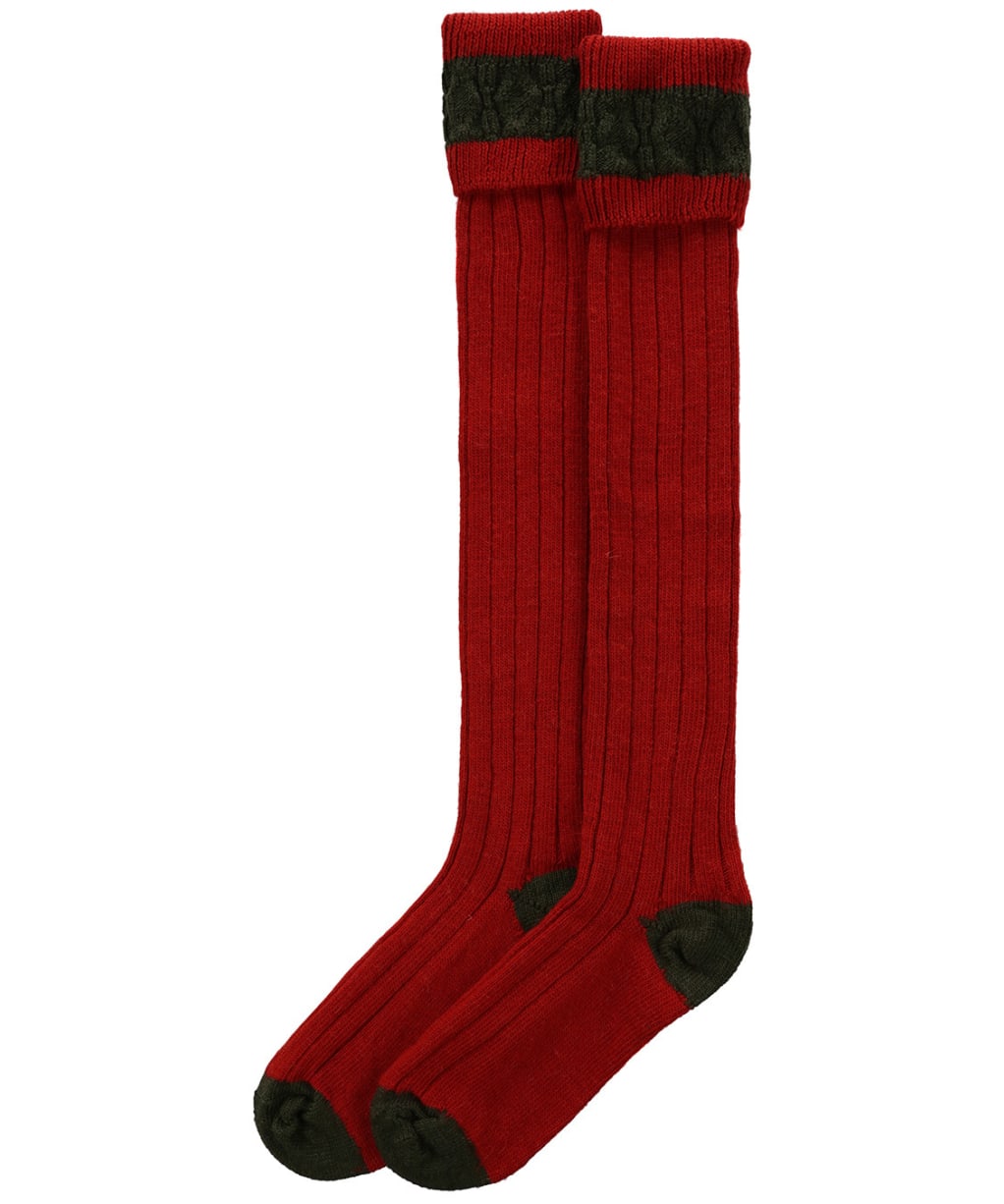 Pennine Byron Socks - Ruby / Olive