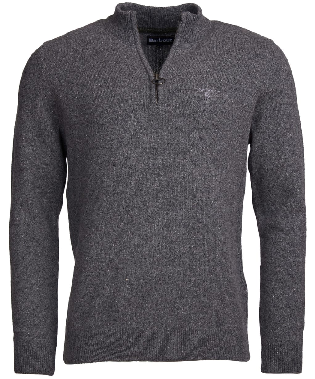 Men’s Barbour Tisbury Half Zip Sweater - Grey