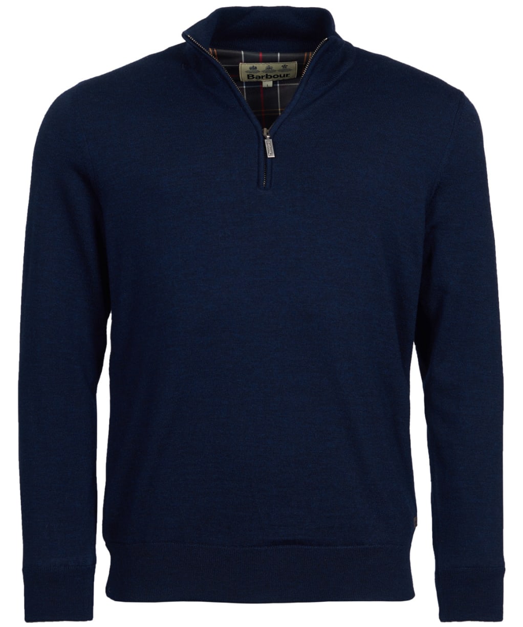 Men’s Barbour Gamlan Half Zip Sweater - Navy