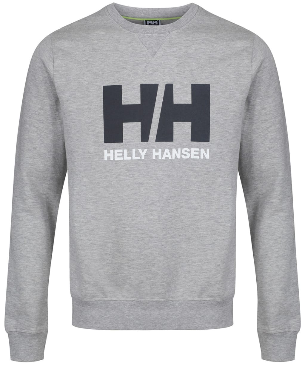 Men’s Helly Hansen Logo Crew Sweater - Grey Melange