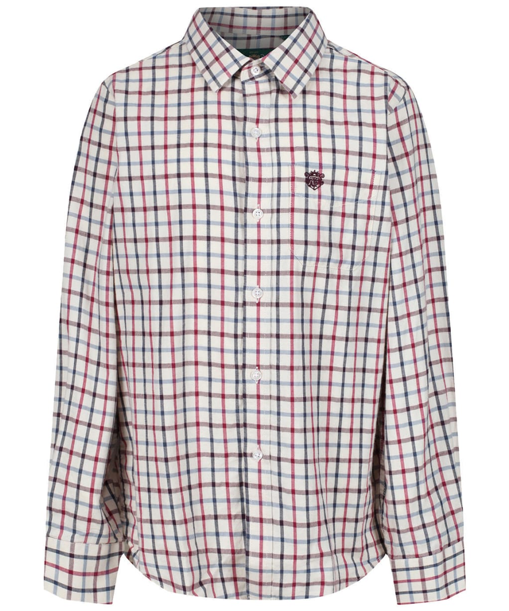 Boy's Alan Paine Ilkley Shirt, 3-16yrs - Red Check