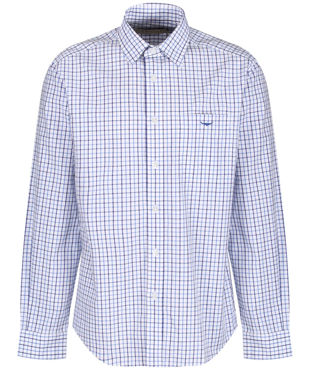 Men’s R.M. Williams Collins Shirt - Pale Blue / Navy / White