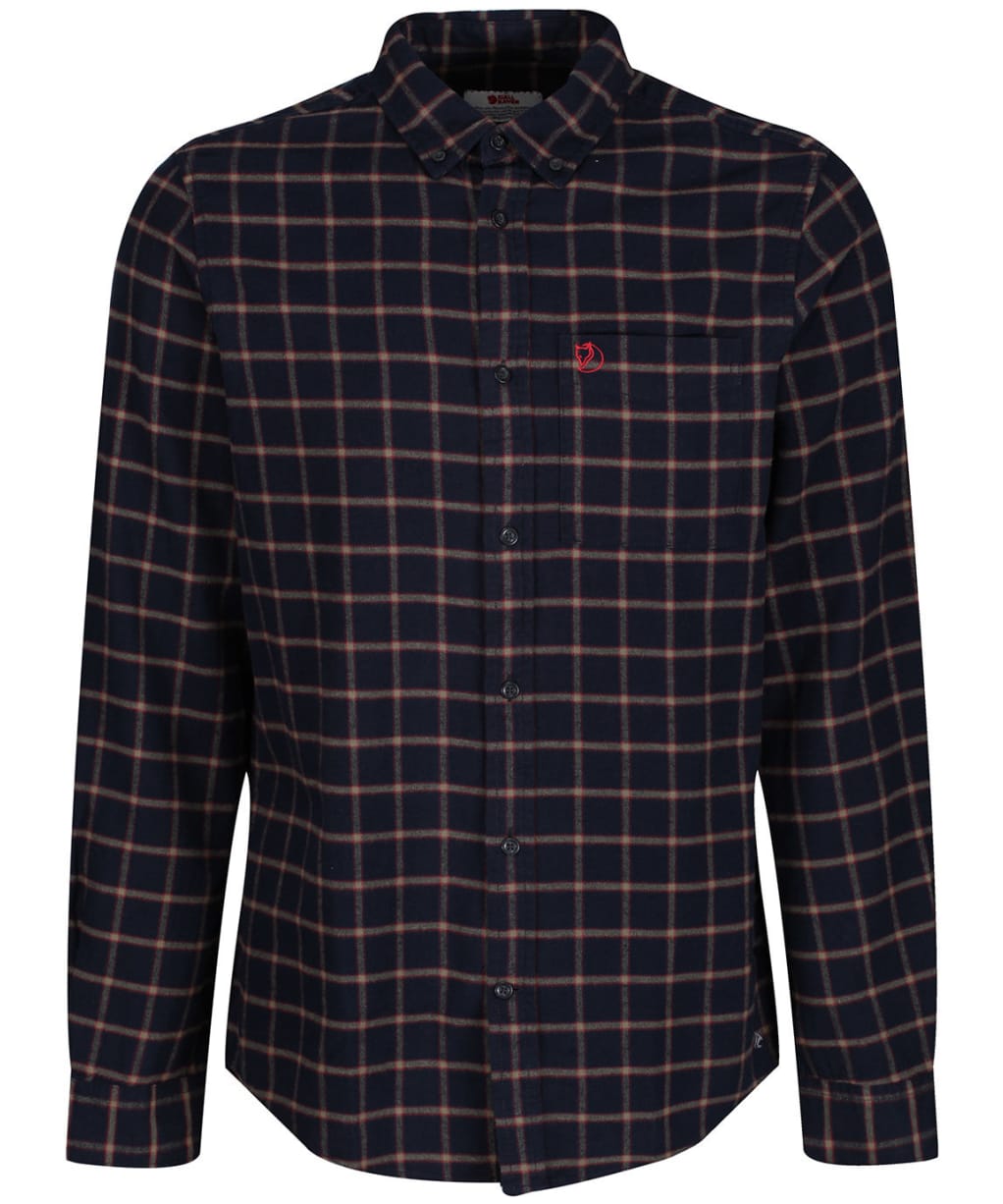 Men’s Fjallraven Övik Flannel Shirt - Dark Navy