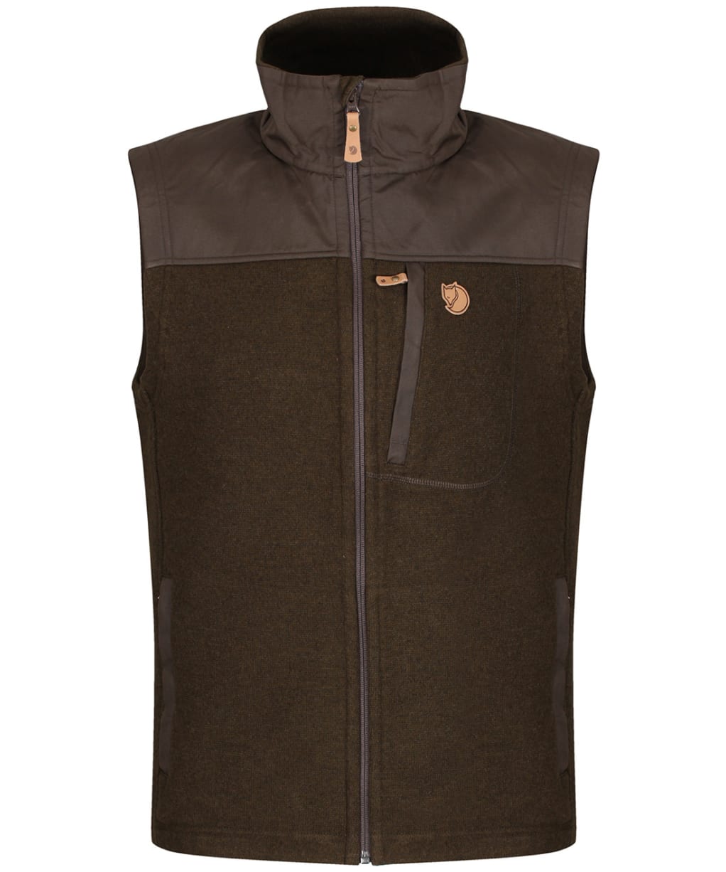 Men’s Fjallraven Buck Fleece Vest - Dark Olive