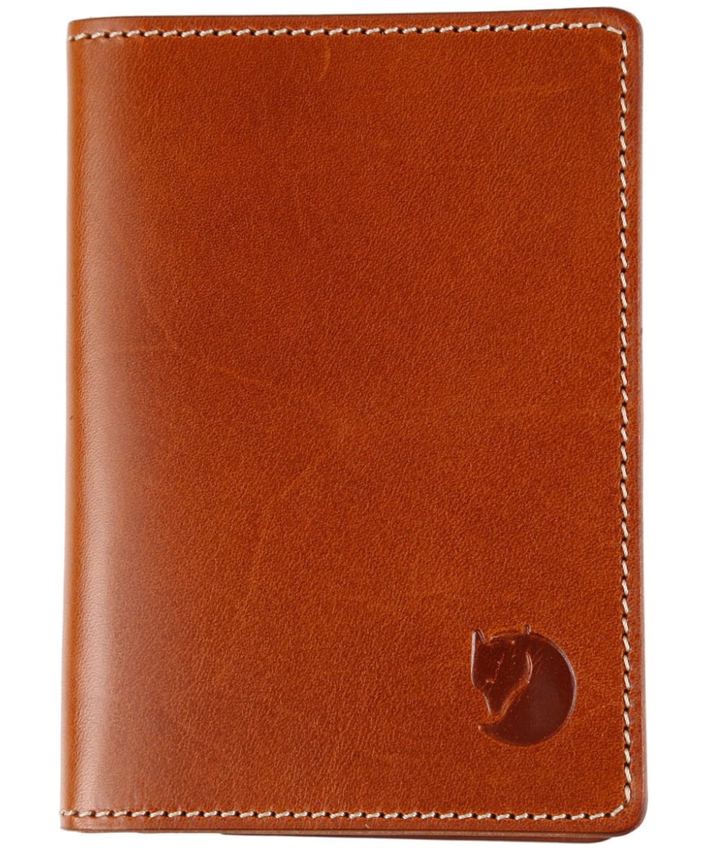 Fjallraven Leather Passport Cover - Leather Cognac