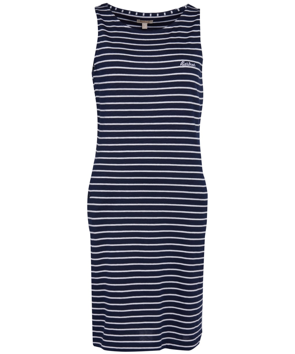 Women's Barbour Dalmore Stripe Dress - Navy / White