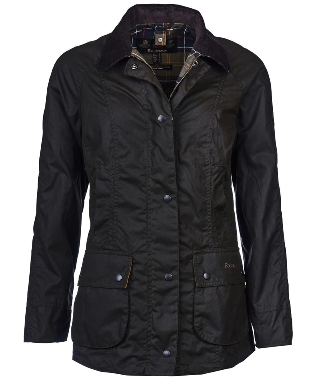 Women's Barbour Classic Beadnell Wax Jacket - Olive
