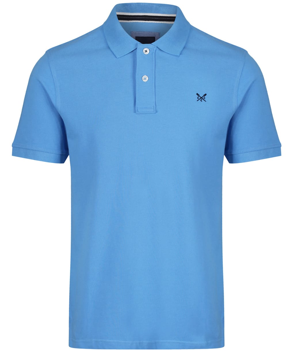 Men's Crew Clothing Classic Pique Polo Shirt - Sky