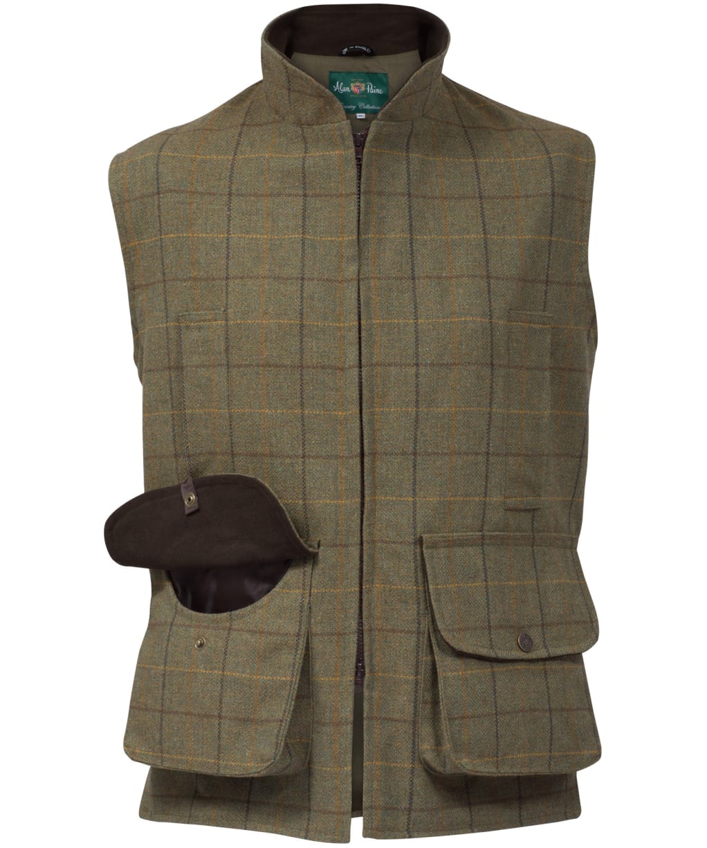 Men's Alan Paine Rutland Waistcoat - Dark Moss